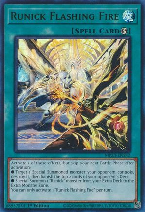 Runick Flashing Fire (MP23-EN242) - 25th Anniversary Tin: Dueling Heroes Mega Pack 1st Edition