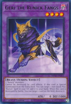 Geri the Runick Fangs - MP23-EN251 - 25th Anniversary Tin: Dueling Heroes Mega Pack 1st Edition
