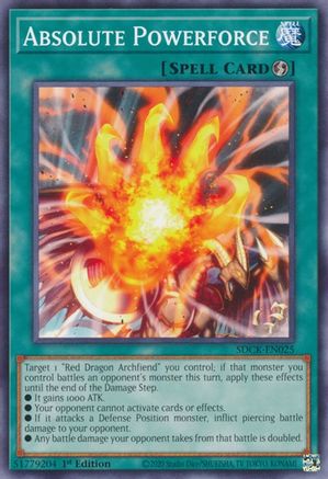 Absolute Powerforce (SDCK-EN025) - Structure Deck: The Crimson King 1st Edition