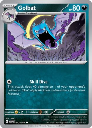 Golbat 42 - SV Scarlet & Violet 151 Reverse Holofoil