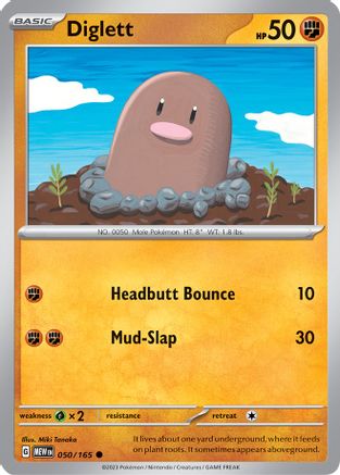 Diglett 50 - SV Scarlet & Violet 151