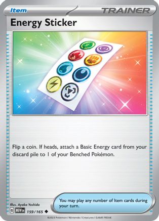 Energy Sticker 159 - SV Scarlet & Violet 151 Reverse Holofoil