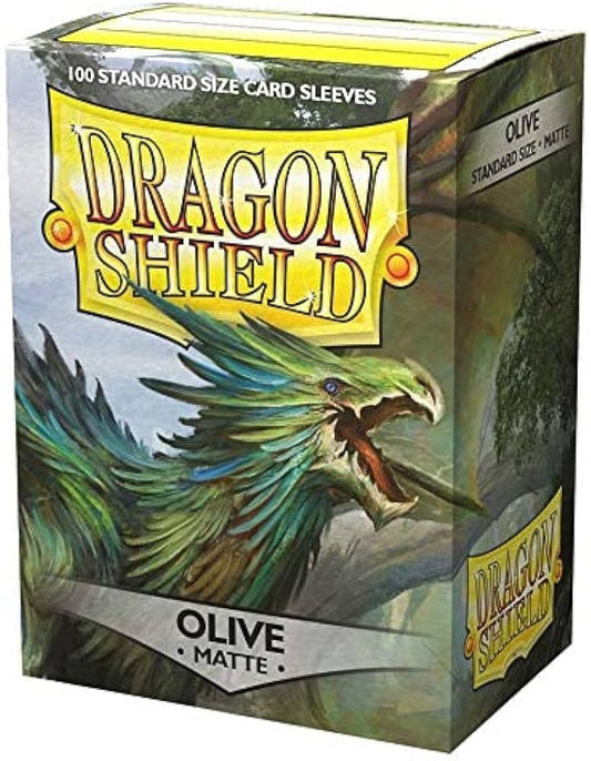 Dragon Shield Standard Size 100ct Sleeves Olive