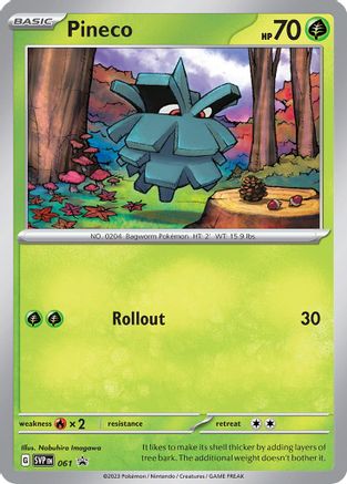 Pineco - 061 61 - SV Scarlet & Violet Promo Cards Holofoil
