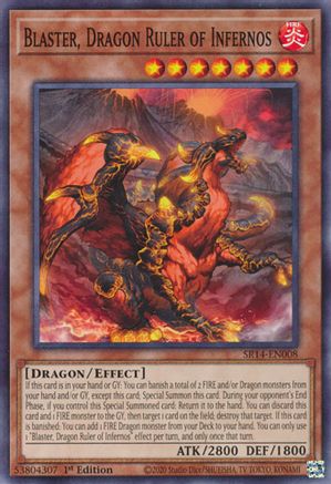 Blaster, Dragon Ruler of Infernos (SR14-EN008) - Structure Deck: Fire Kings 1st Edition