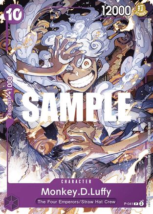 Monkey.D.Luffy (041) (P-041) - One Piece Promotion Cards