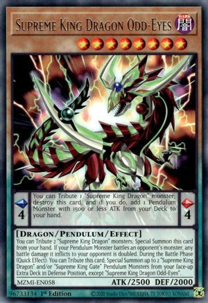 Supreme King Dragon Odd-Eyes (MZMI-EN058) - Maze of Millennia 1st Edition