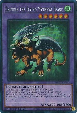 Chimera the Flying Mythical Beast (CR) (MZMI-EN040) - Maze of Millennia 1st Edition