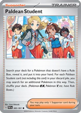 Paldean Student - 085/091 85 - SV Paldean Fates