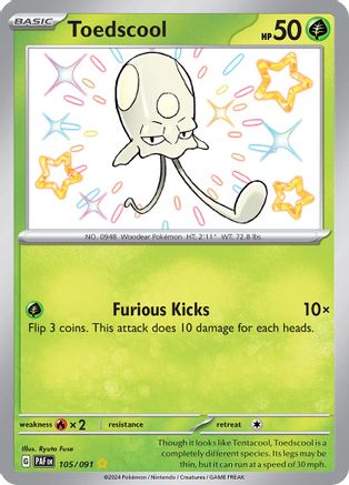 Toedscool - 105/091 105 - SV Paldean Fates Holofoil