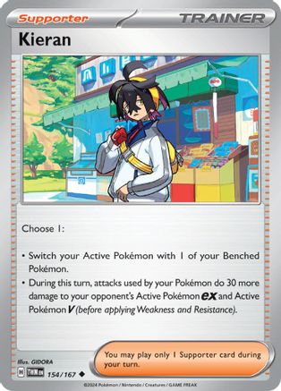 Kieran - 154/167 154 - SV06 Twilight Masquerade Reverse Holofoil