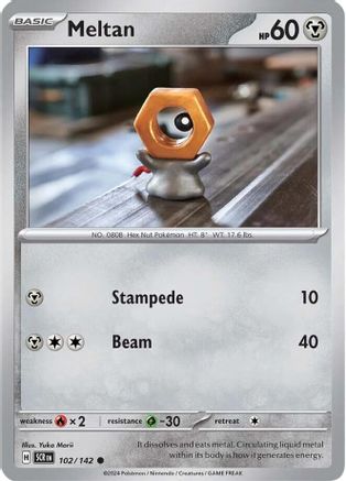 Meltan - 102/142 102 - SV07 Stellar Crown Reverse Holofoil