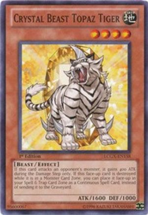 Crystal Beast Topaz Tiger (LCGX-EN158) - Legendary Collection 2 1st Edition