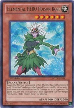 Elemental HERO Poison Rose (LCGX-EN036) - Legendary Collection 2 1st Edition