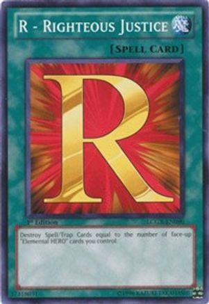 R - Righteous Justice (LCGX-EN090) - Legendary Collection 2 1st Edition