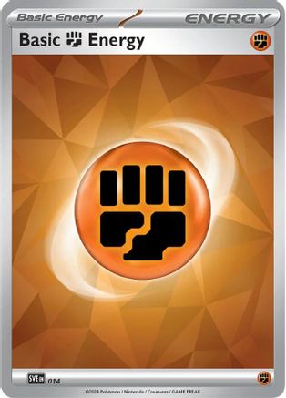 Basic Fighting Energy - 014 14 - SVE Scarlet & Violet Energies Holofoil