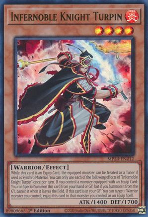 Infernoble Knight Turpin (MP24-EN212) - 25th Anniversary Tin: Dueling Mirrors 1st Edition