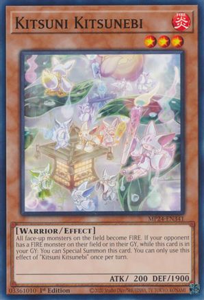 Kitsuni Kitsunebi (MP24-EN341) - 25th Anniversary Tin: Dueling Mirrors 1st Edition