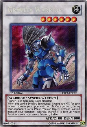 Gravity Warrior - PRC1-EN020 - 2012 Premium Collection Tin 1st Edition
