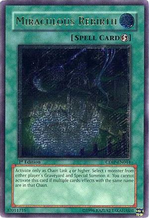 Miraculous Rebirth (UTR) (CDIP-EN044) - Cyberdark Impact 1st Edition