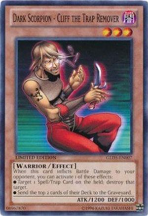 Dark Scorpion - Cliff the Trap Remover (GLD5-EN007) - Gold Series: Haunted Mine Limited