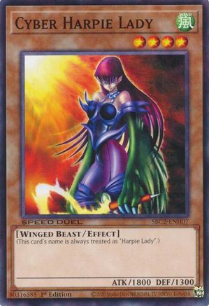 Cyber Harpie Lady (SBC2-ENH07) - Speed Duel: Battle City Finals 1st Edition
