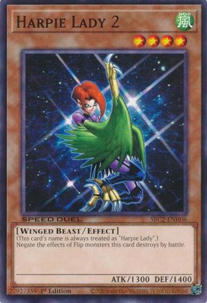 Harpie Lady 2 (SBC2-ENH06) - Speed Duel: Battle City Finals 1st Edition