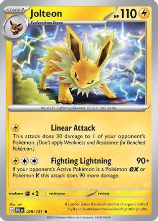 Jolteon 29 - SV Prismatic Evolutions Reverse Holofoil
