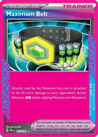 Maximum Belt 117 - SV Prismatic Evolutions Holofoil
