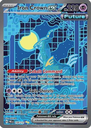 Iron Crown ex 158 - SV Prismatic Evolutions Holofoil