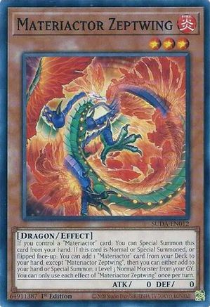 Materiactor Zeptwing (SUDA-EN012) - Supreme Darkness 1st Edition