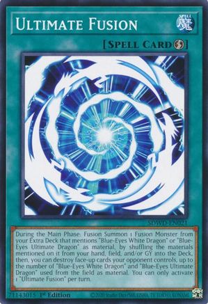 Ultimate Fusion - SDWD-EN021 - Structure Deck: Blue-Eyes White Destiny Unlimited