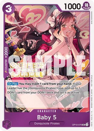 Baby 5 (Judge Pack Vol. 5) (OP10-076) - One Piece Promotion Cards