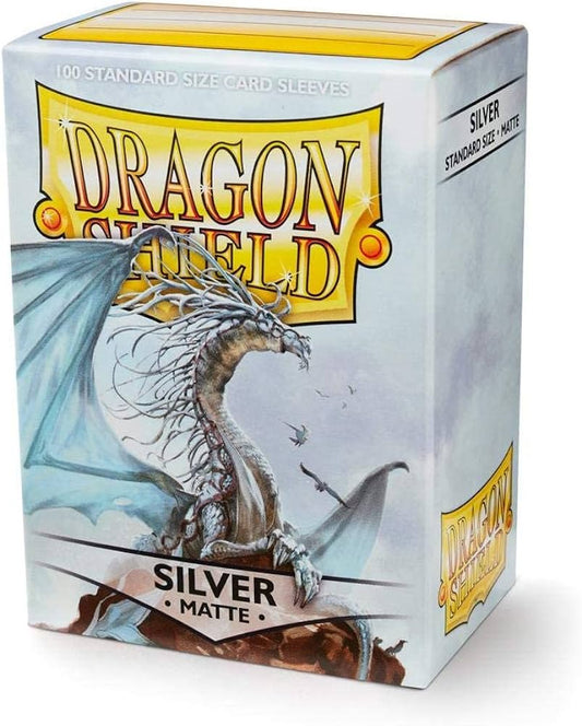 Dragon Shield Standard Size 100ct Sleeves Silver