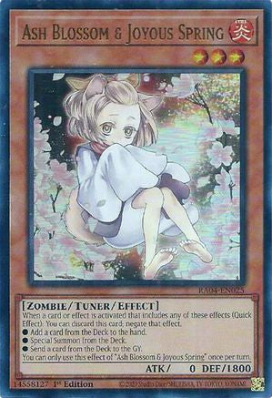 Ash Blossom & Joyous Spring (Alternate Art) (UR) (RA04-EN025) - Quarter Century Stampede 1st Edition