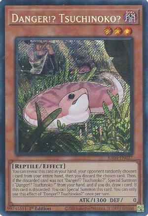 Danger!? Tsuchinoko? (Secret Rare) (RA04-EN027) - Quarter Century Stampede 1st Edition