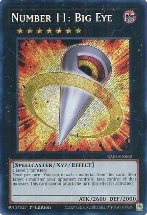 Number 11: Big Eye (Secret Rare) (RA04-EN062) - Quarter Century Stampede 1st Edition