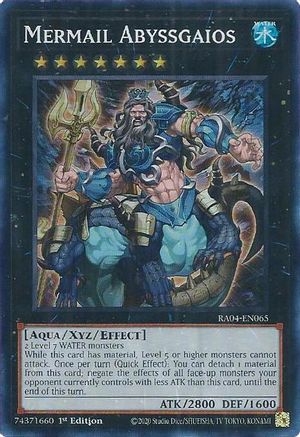 Mermail Abyssgaios (RA04-EN065) - Quarter Century Stampede 1st Edition