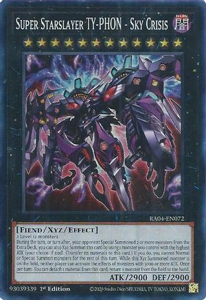 Super Starslayer TY-PHON - Sky Crisis (RA04-EN072) - Quarter Century Stampede 1st Edition