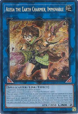 Aussa the Earth Charmer, Immovable (Secret Rare) (RA04-EN078) - Quarter Century Stampede 1st Edition