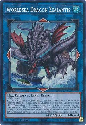 Worldsea Dragon Zealantis (RA04-EN082) - Quarter Century Stampede 1st Edition