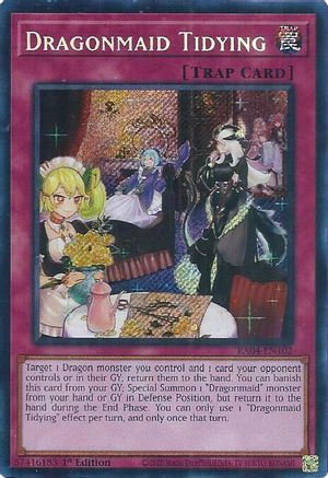 Dragonmaid Tidying (Secret Rare) (RA04-EN102) - Quarter Century Stampede 1st Edition