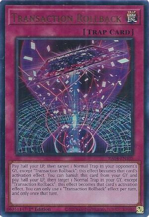 Transaction Rollback (UR) (RA04-EN105) - Quarter Century Stampede 1st Edition