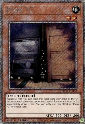 Maxx "C" (Platinum Secret Rare) (RA04-EN150) - Quarter Century Stampede 1st Edition