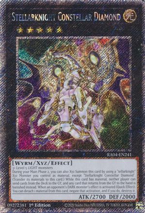 Stellarknight Constellar Diamond (Platinum Secret Rare) (RA04-EN241) - Quarter Century Stampede