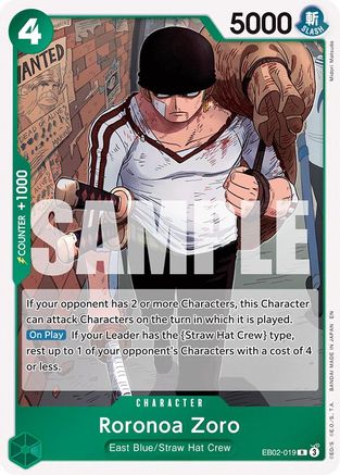 Roronoa Zoro (EB02-019) - Extra Booster: Anime 25th Collection