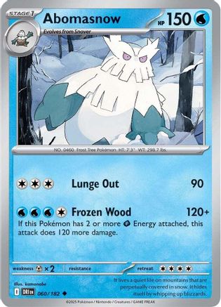 Abomasnow 60 - SV10 Destined Rivals