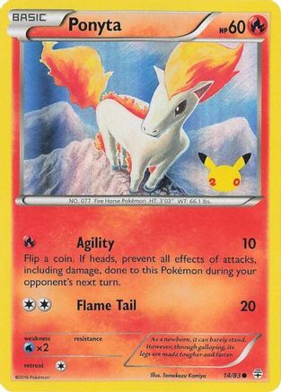 Ponyta (UK Exclusive Promo) 14 - Miscellaneous Cards & Products Holofoil