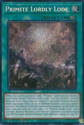 Primite Lordly Lode (BLMM-EN172) - Battles of Legend: Monster Mayhem 1st Edition