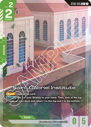 Saint Gabriel Institute (C+) - ST02-015 - Starter Deck 02 Wings of Advance Holofoil